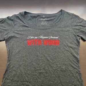 Stone Brewing “Arrogant Bastard with Wood” Ladies Tee (new old stock never worn)